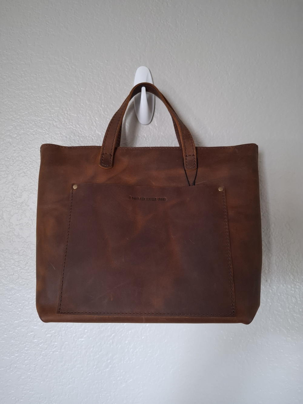 Medium Zipper Crosbody Tote Portland Leather Canyon NWT